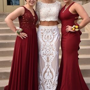 Two piece Tiffany Design prom dress